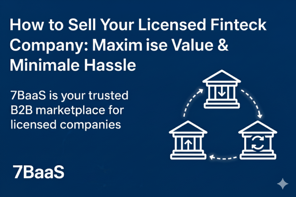 How to Sell Your Licensed Fintech Company | Maximise Value & Minimise Hassle | 7BaaS