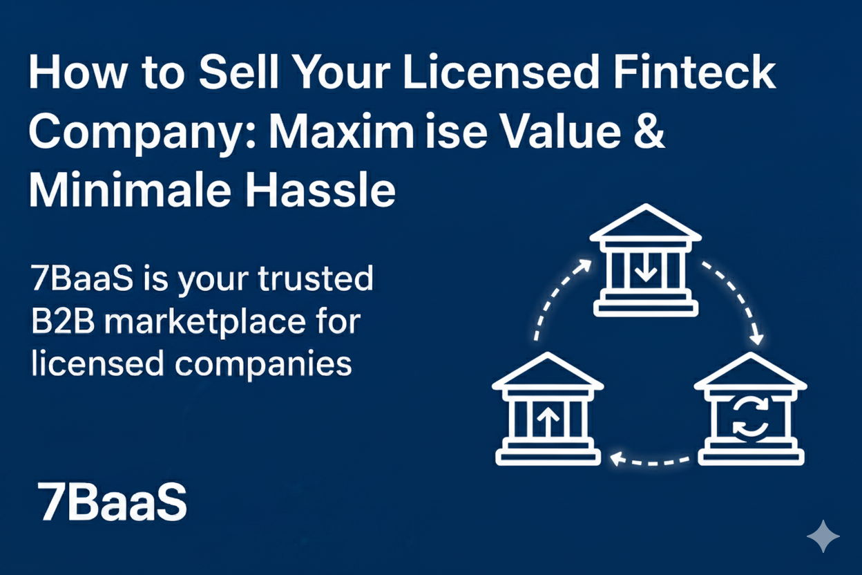 How to Sell Your Licensed Fintech Company | Maximise Value & Minimise Hassle | 7BaaS