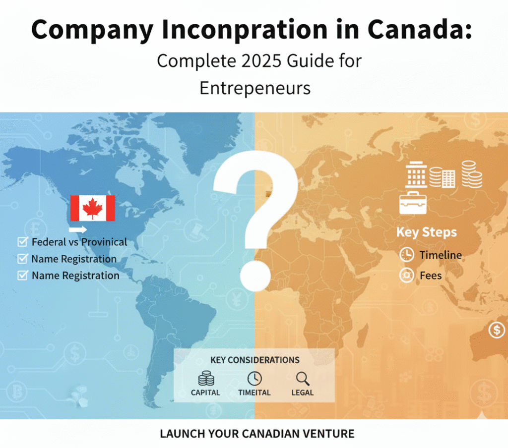 Company Incorporation in Canada: Complete 2025 Guide for Entrepreneurs