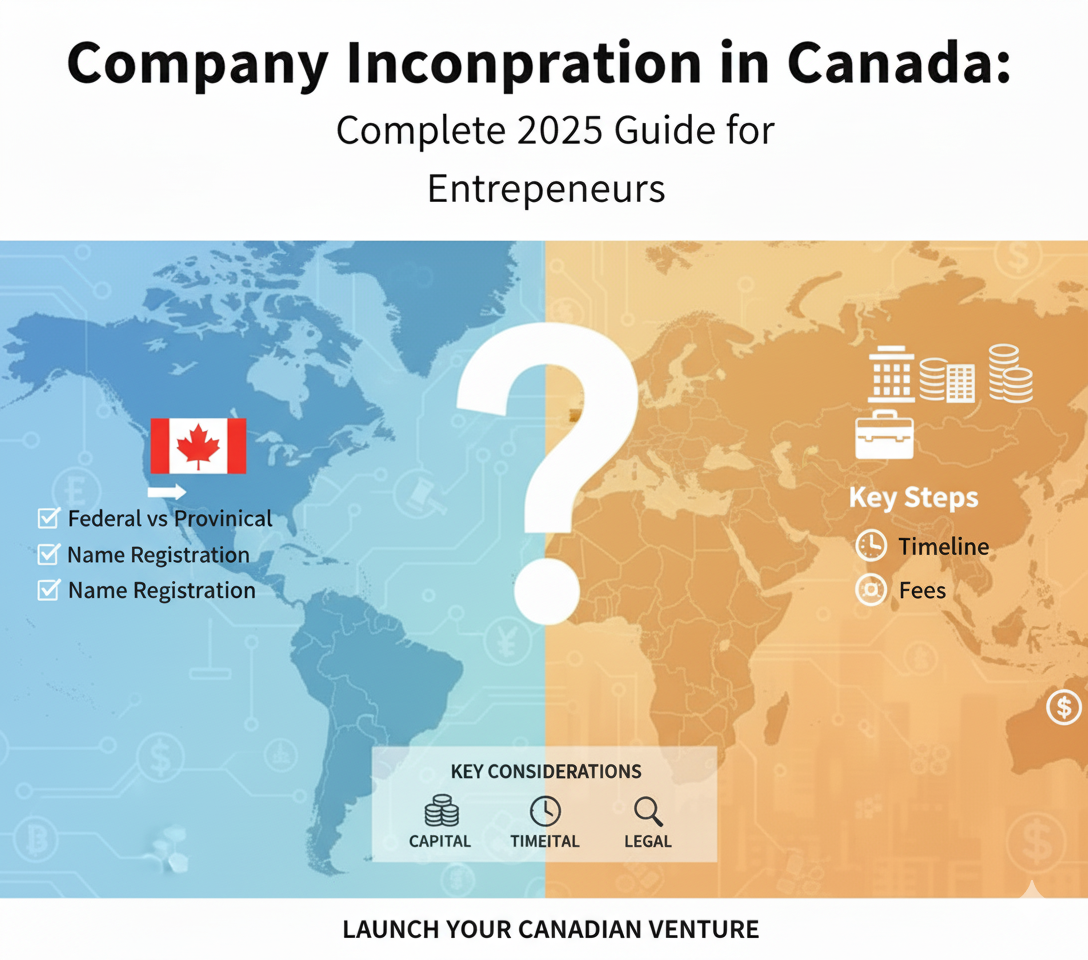 Company Incorporation in Canada: Complete 2025 Guide for Entrepreneurs