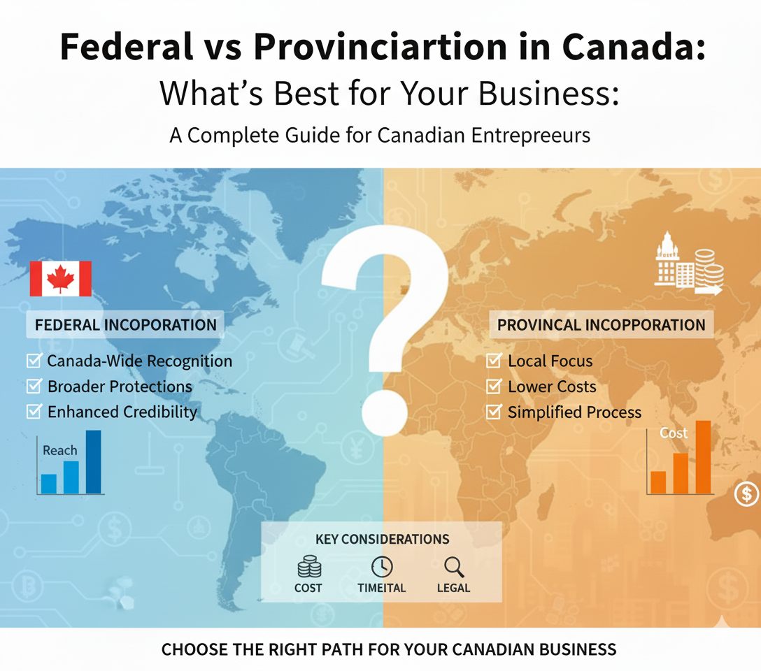 Federal vs Provincial Incorporation in Canada: What’s Best for Your Business?
