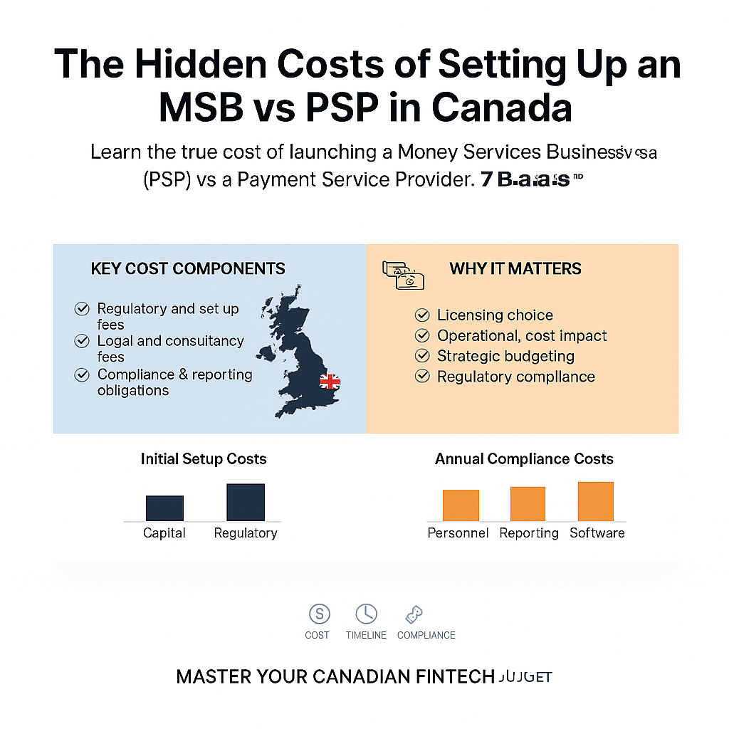 The Hidden Costs of Setting Up an MSB vs PSP in Canada – 7BaaS