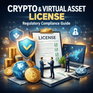 Crypto and virtual asset license process for compliant digital asset businesses
