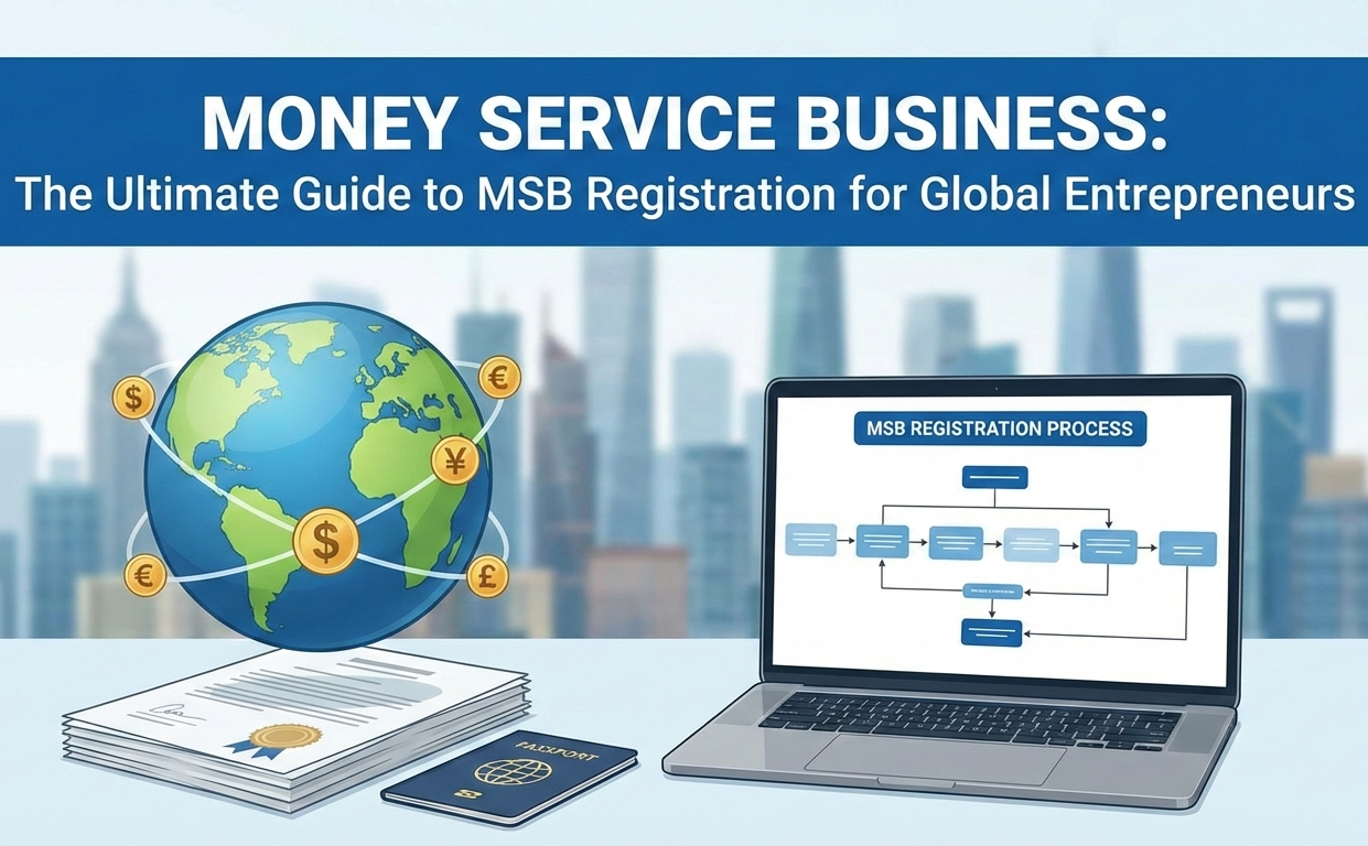 MSB Registration process for Money Services Business showing compliance steps and regulatory requirements