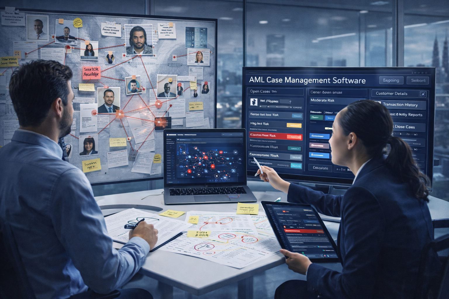 Fintech team managing EMI compliance systems in UK office