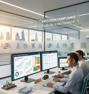 UK EMI license compliance and fintech operations in office